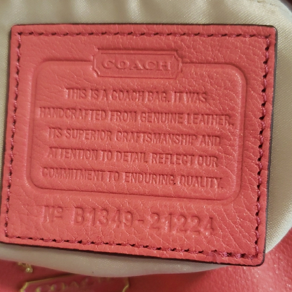 COACH 21224 Madison Isabelle Coral Leather Shoulder Bag - Picture 3 of 11
